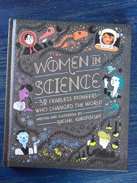 Other - Women in Science - Illustrated Hardcover Book (Gray with Teal & Yellow Accents)